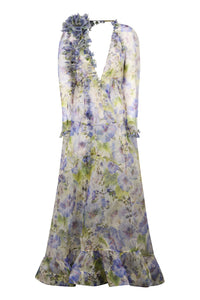 Natura printed silk dress